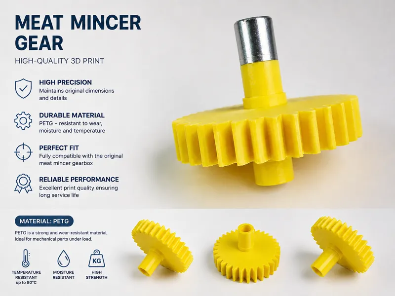 gear for the engine of Tefal meat grinders HD NE10
