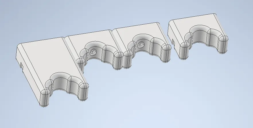 Gun Rack Barrel Pattern Magnetic Modular Rifle Barrel Rest / Gun Rack - Free 3D Print Model ...