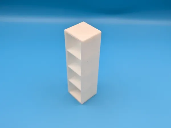 Étagère Ikea Kallax 1x4 miniature — échelle 1/24