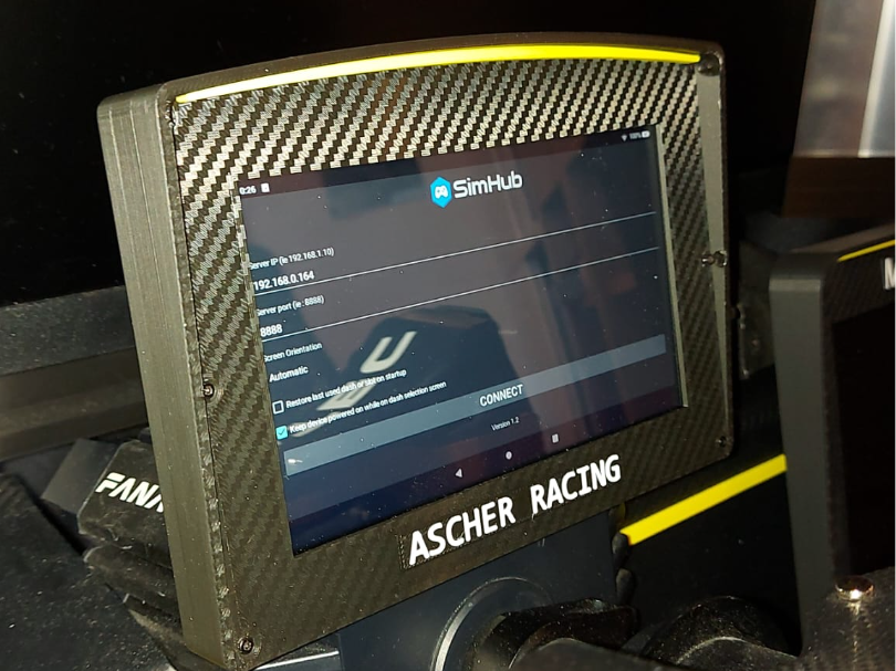 Simracing Dashboard Amazon Fire Tablet