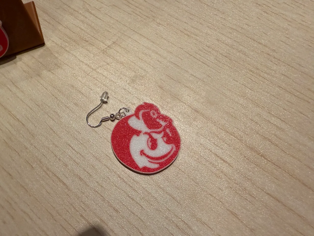 OSU Brutus Head Earring Ohio State University view 3