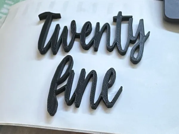 Topper de gâteau chiffre 20