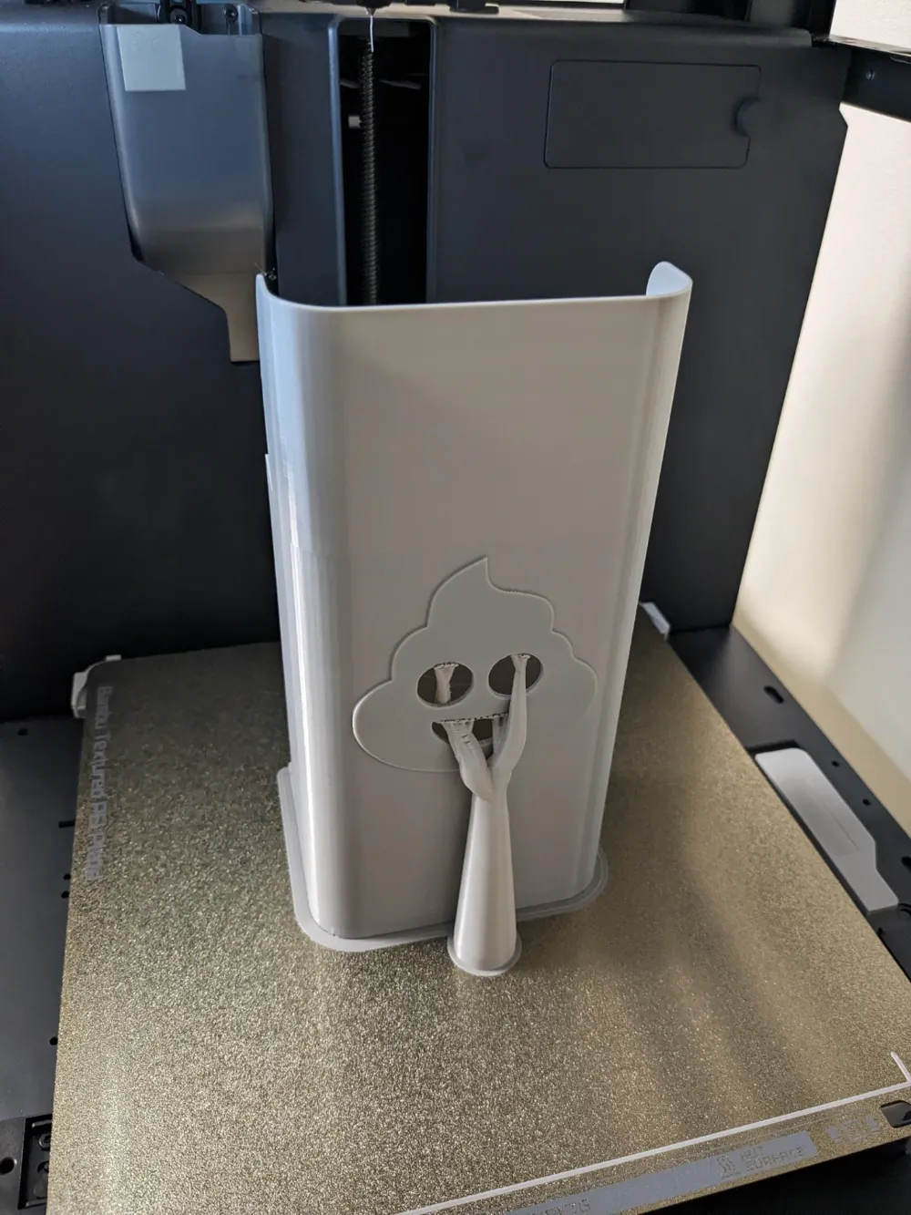 Bambu Lab Poop Bucket with Emoji Remixed by IsMa07 MakerWorld