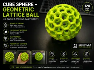 Cube Sphere – Geometric Lattice Ball