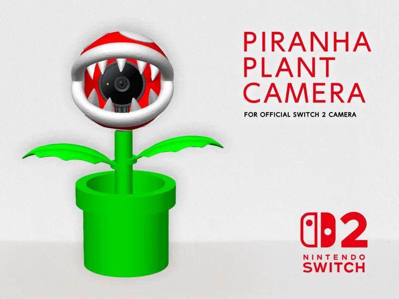 Piranha Plant Shell for Nintendo Switch 2 Camera