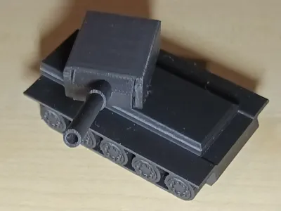 Single-print tank without assembly