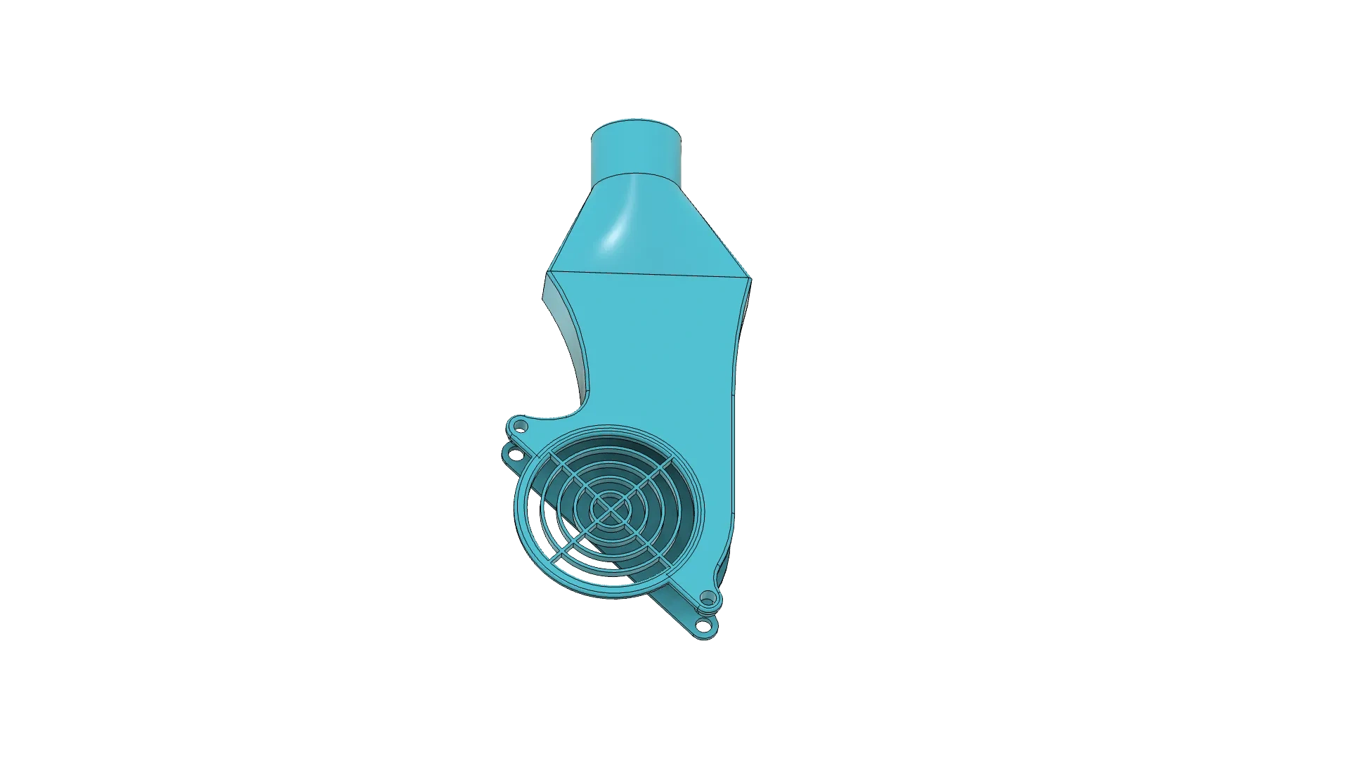 Miniatura 2 do modelo 3D 7515涡轮风扇转25.5mm内径排风管