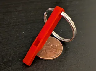 90dB Micro Keychain Whistle | <1 gram | 2min