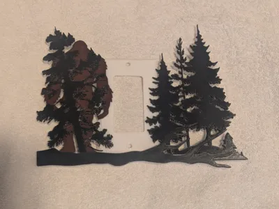Bigfoot single light switch cover