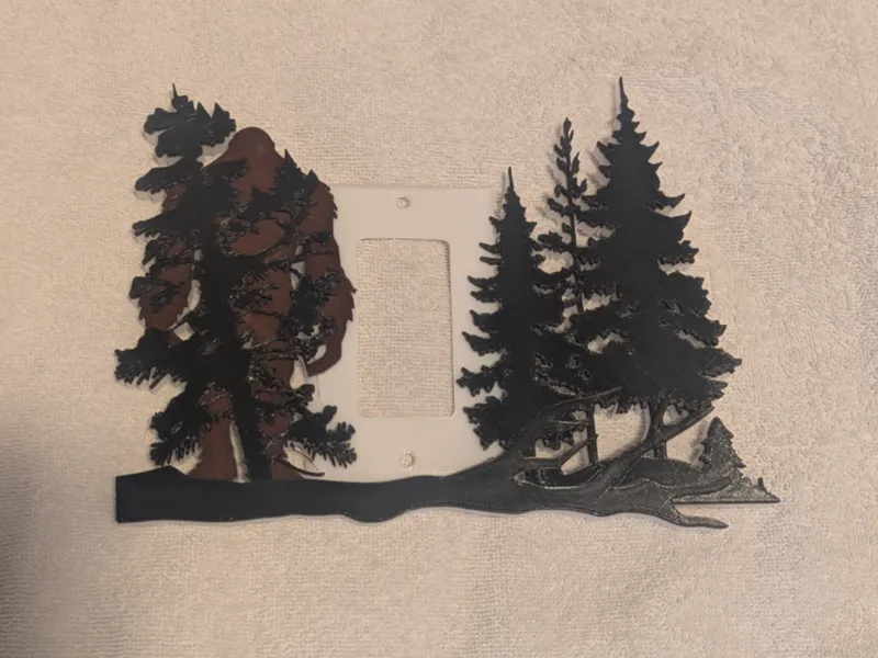 Bigfoot single light switch cover