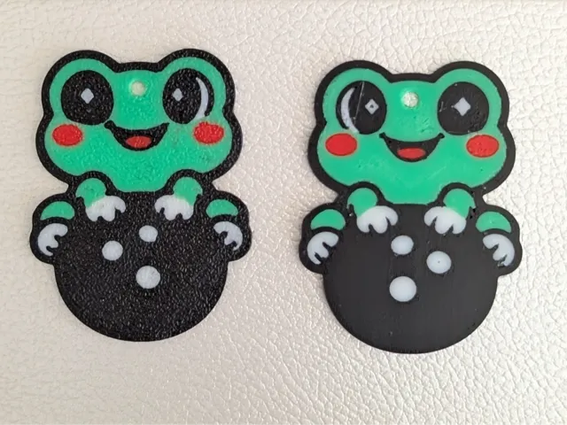 Frog Bowling earring