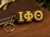one Iota key chain on the plate