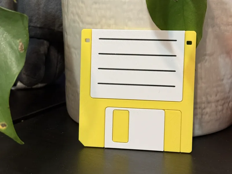 Retro Floppy Disk Coaster & Decor (No Glue!)