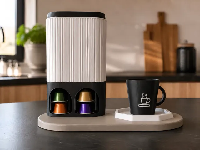 Customizable Parametric Japandi Coffee Dispenser