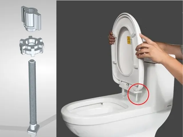 Toilet seat fixings