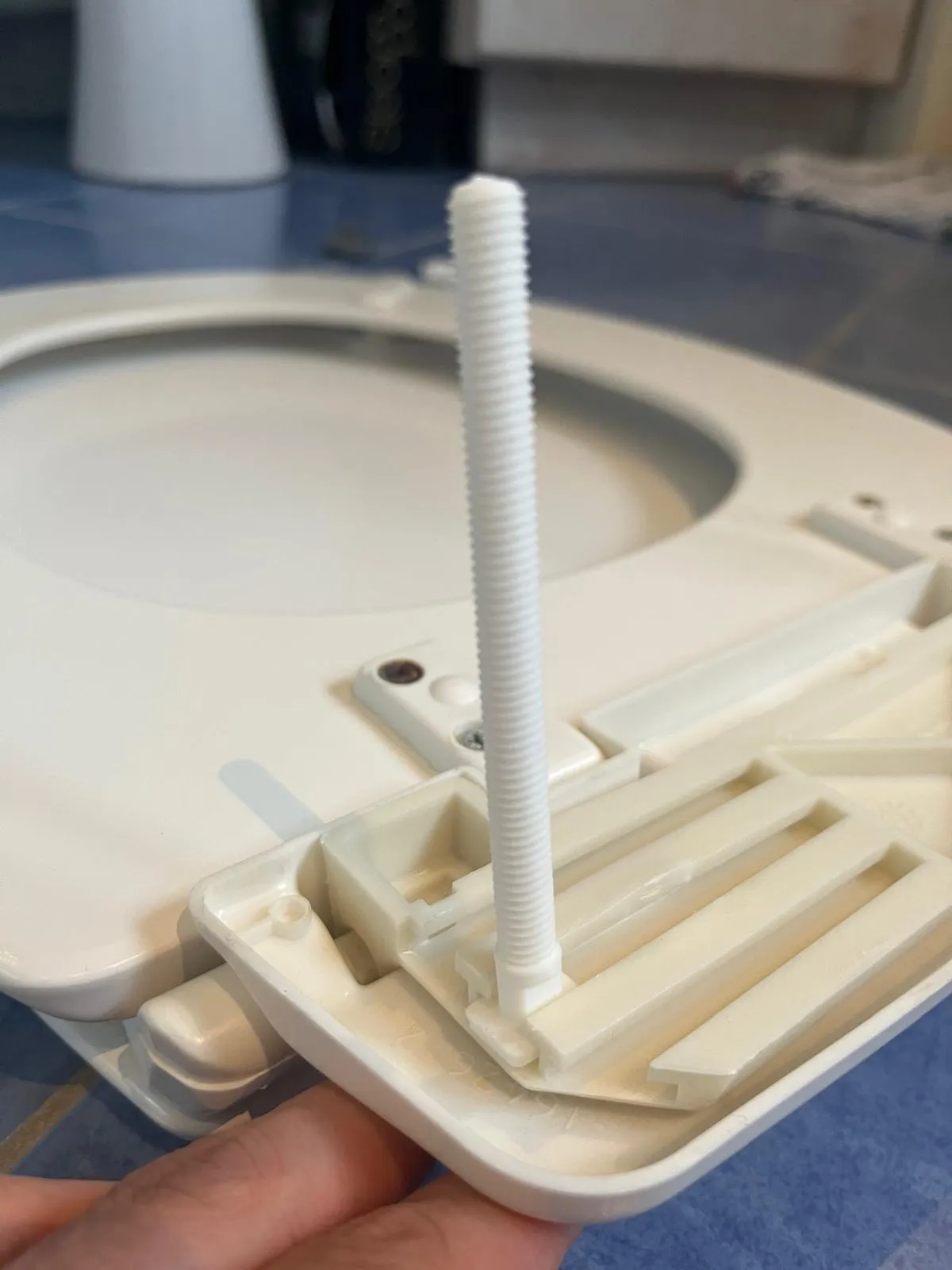 Toilet seat fixings view 4