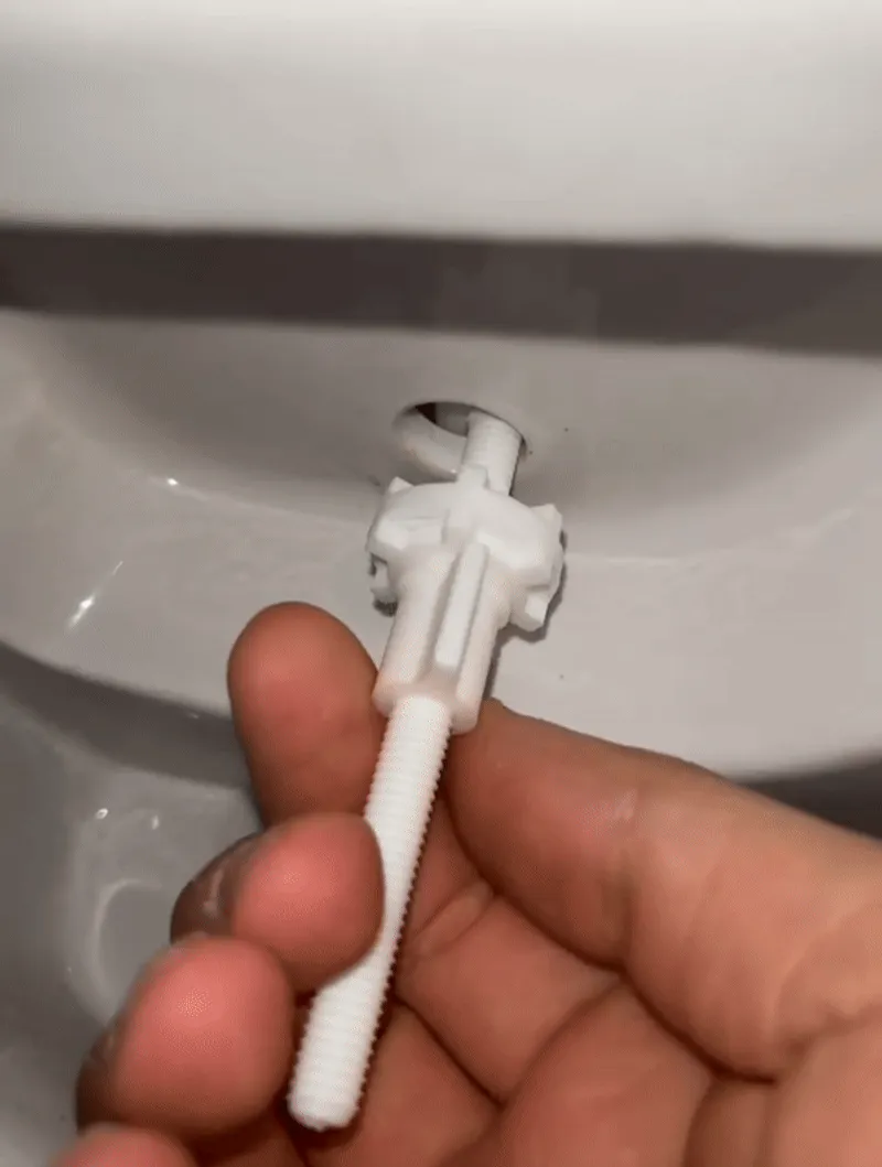 Toilet seat fixings view 2