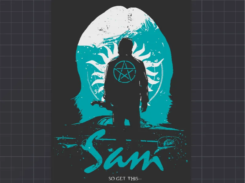 Sam Winchester Silhouette