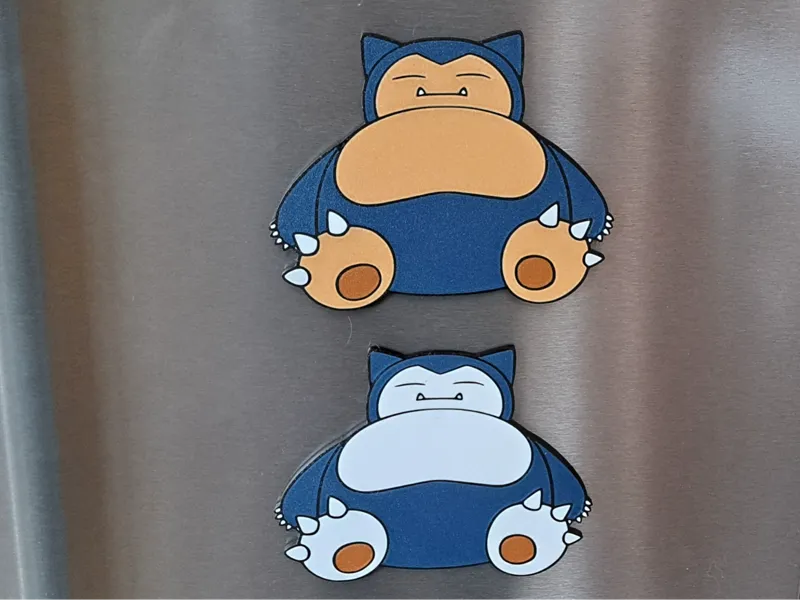 Pokemon Snorlax Magnet (5 Colors with 4 Color AMS)