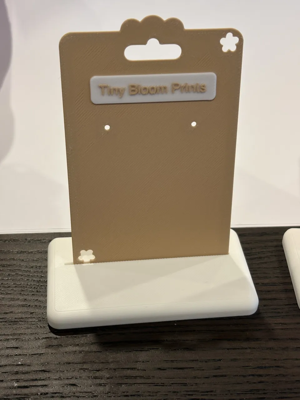 Custom Earring Display Card & Stand view 2