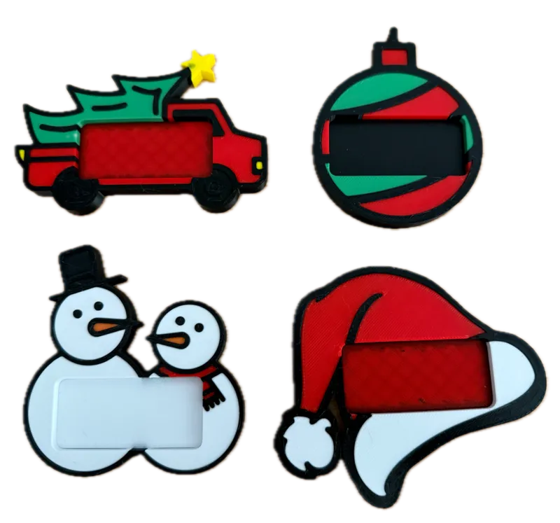 Winter Name Tag Place Settings