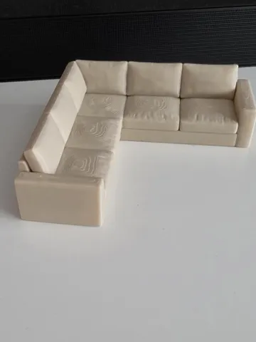 Figura decorativa: 1:12 Miniature Corner Sofa for Dollhouse — vista de referencia 2