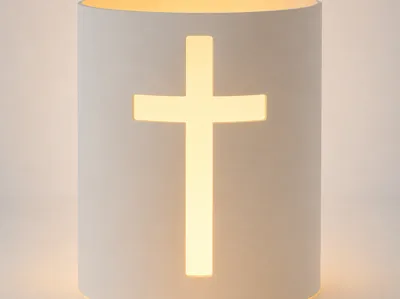 Minimal Cross Lamp Shade