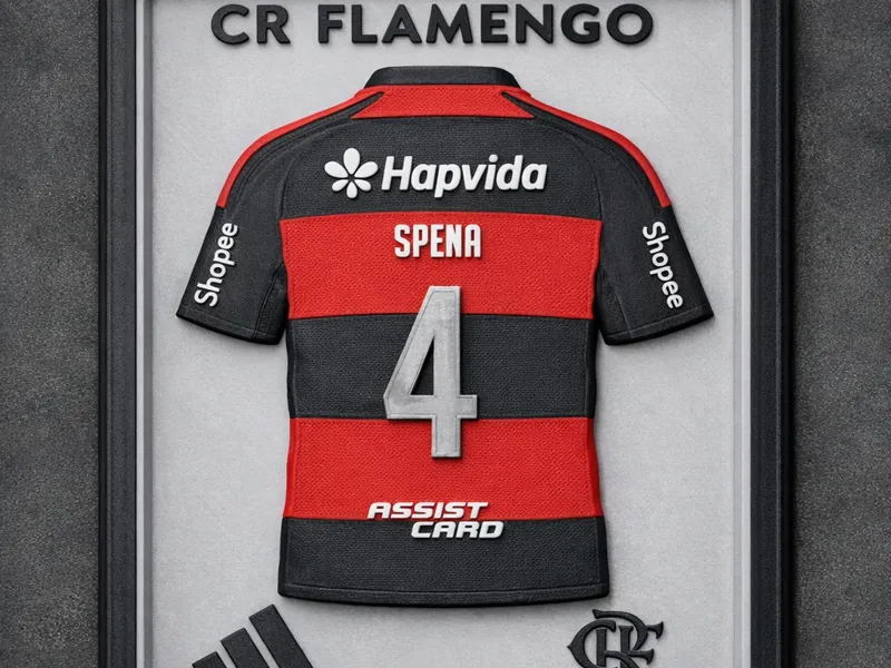 Quadro Camisa 2026 do Flamengo com patrocínio 