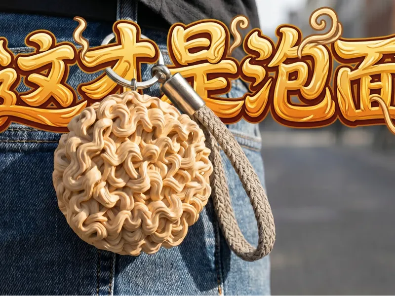 泡面钥匙扣压泡面