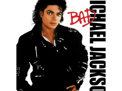 Michael Jackon BAD album 3d printed