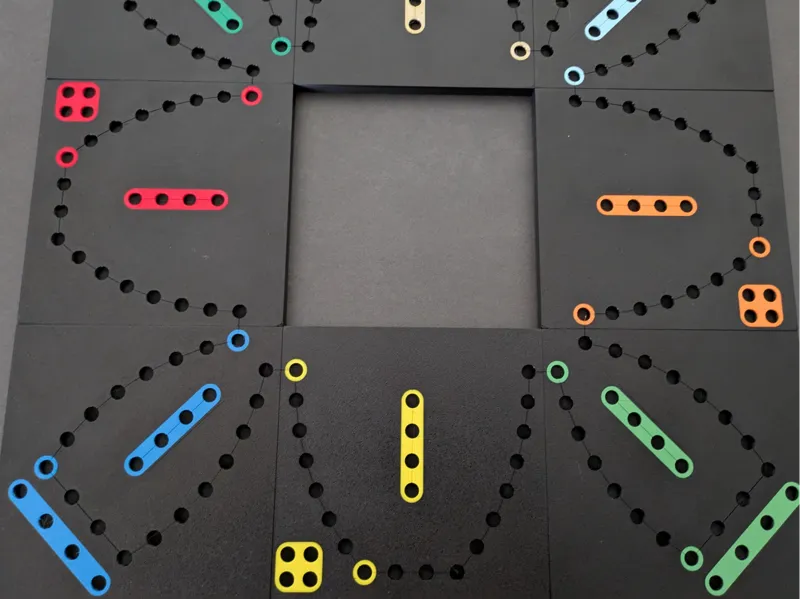Modular Pegs and Jokers / Ludo / Tock  board game