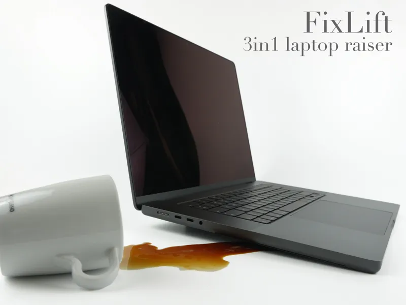 FixLift Laptop Riser: Anti-spill,Anti-slip,Mobile