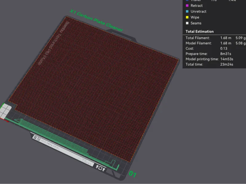 A glue remover for the X1 Carbon build plate