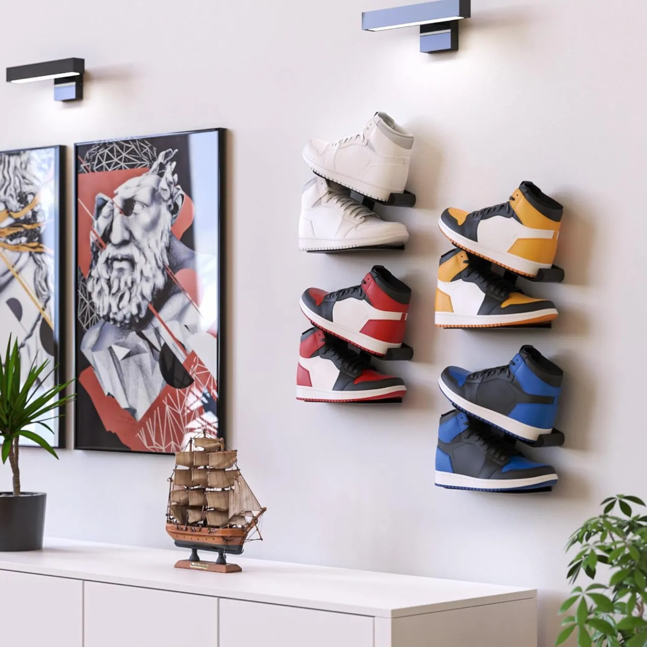 Wall-Mounted Shoe Rack – Minimalist and Functional view 4
