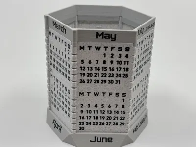 Perpetual Calendar, MONDAY Weeks, V3.0