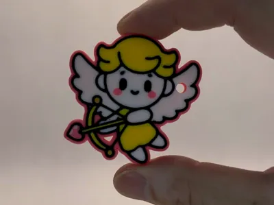 Valentine's Day Cupid - Magnetic Keychain