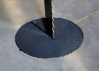 Solid adjustable band saw insert