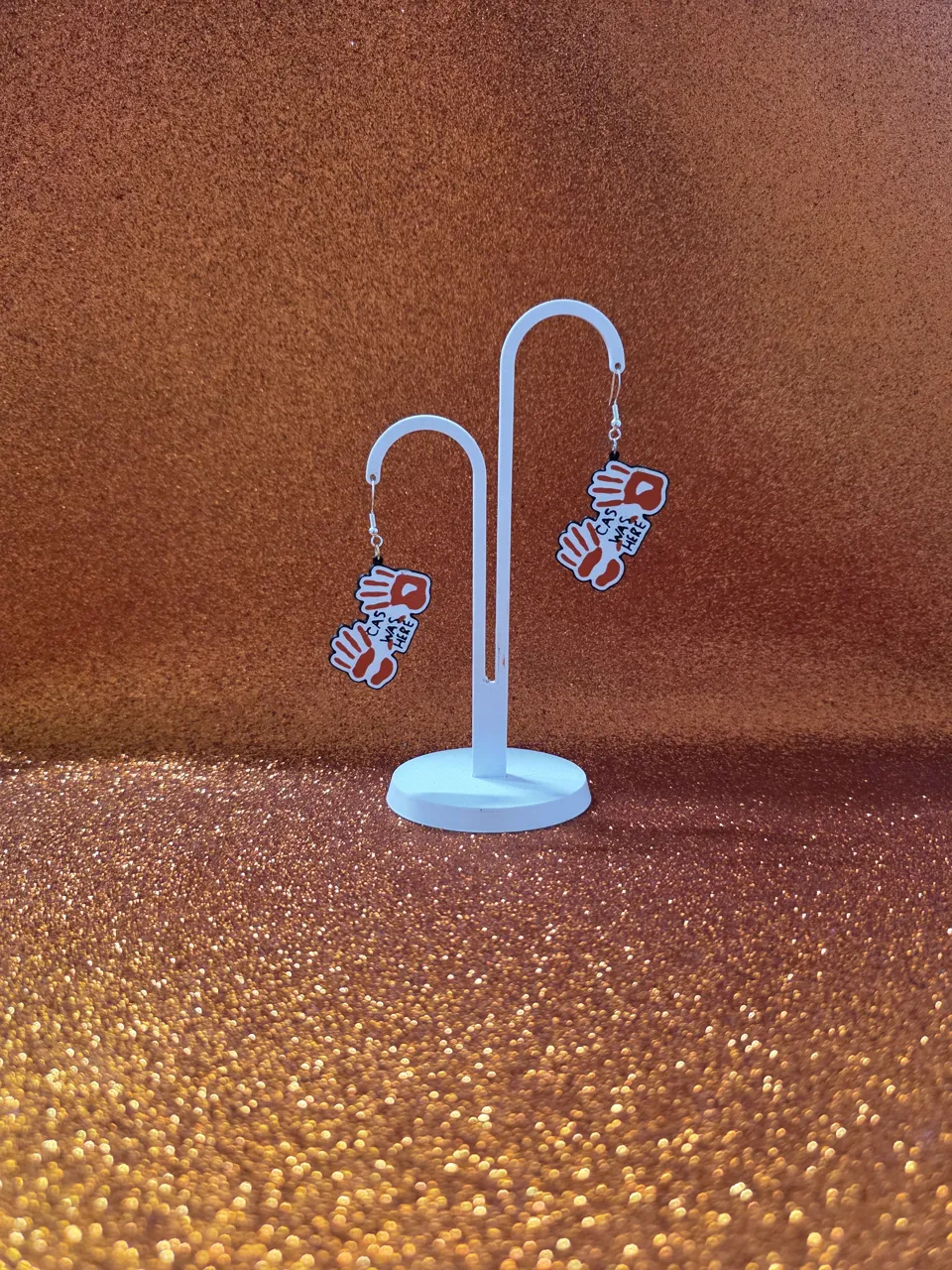 Cas was here earrings view 3
