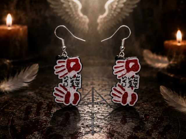 Cas was here earrings