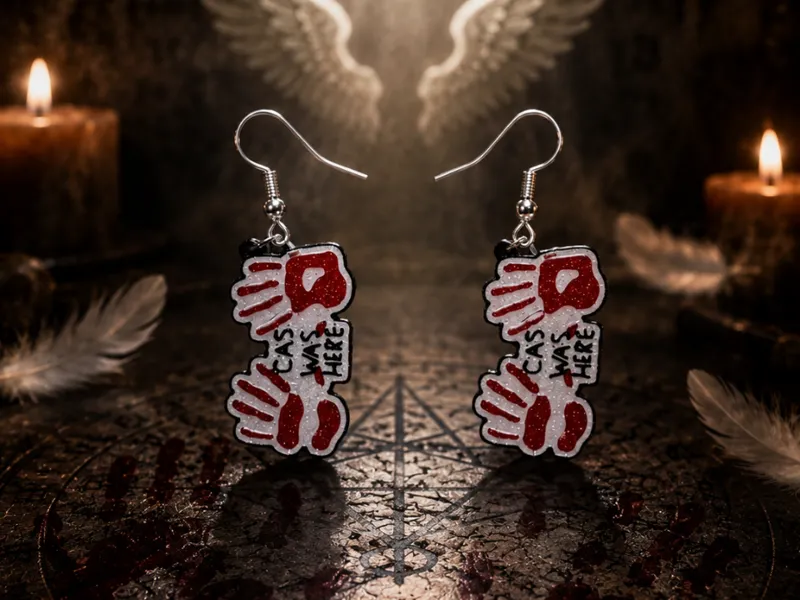 Cas was here earrings