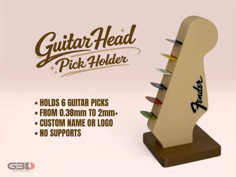 Guitar Head Pick Holder