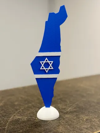 Israel map flag