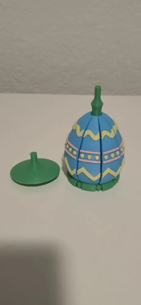 Spinning Top Easter Egg by TeknikSaiko MakerWorld: Download Free 3D Models