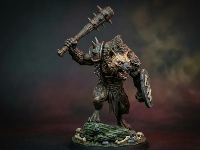 DnD Gnoll miniature