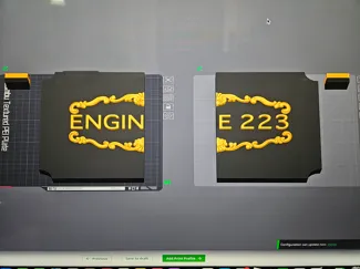 Train Placard w/ Filagree