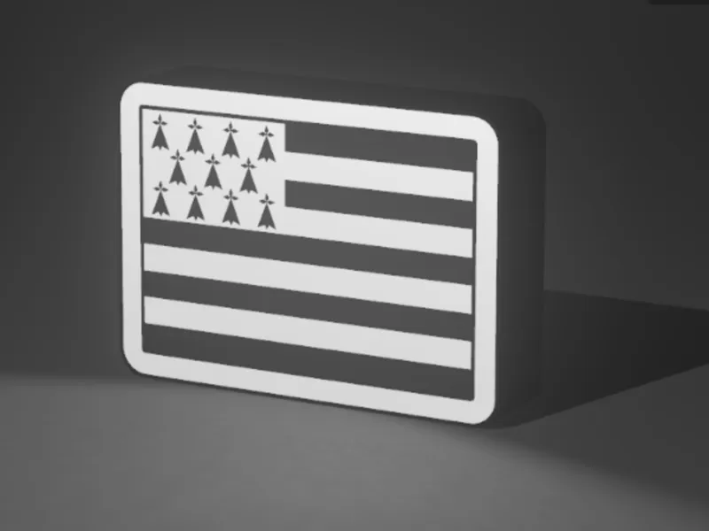 DRAPEAUX BRETON LIGHTBOX 