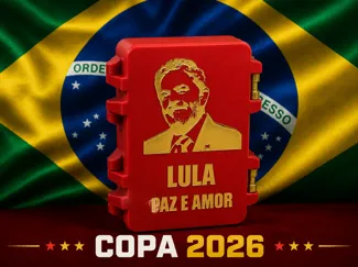 Porta Figurinhas Copa 2026 - Lula