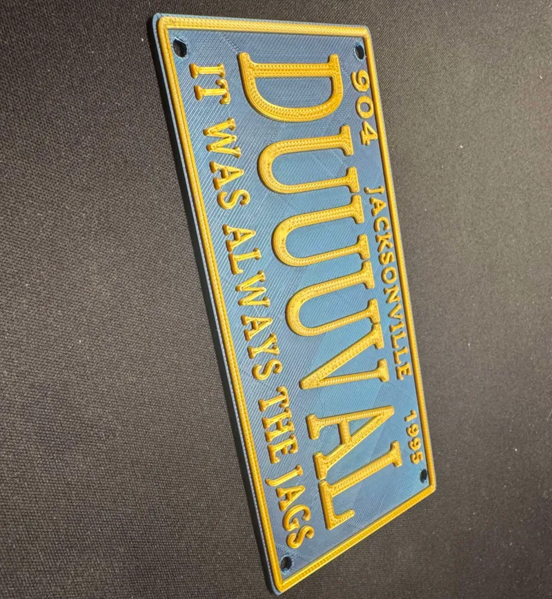 DUUUVAL custom license plate Jaguars