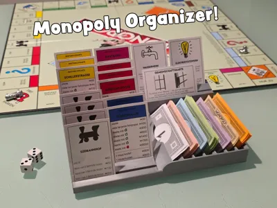 Monopoly Organizer – Card & Money Tray