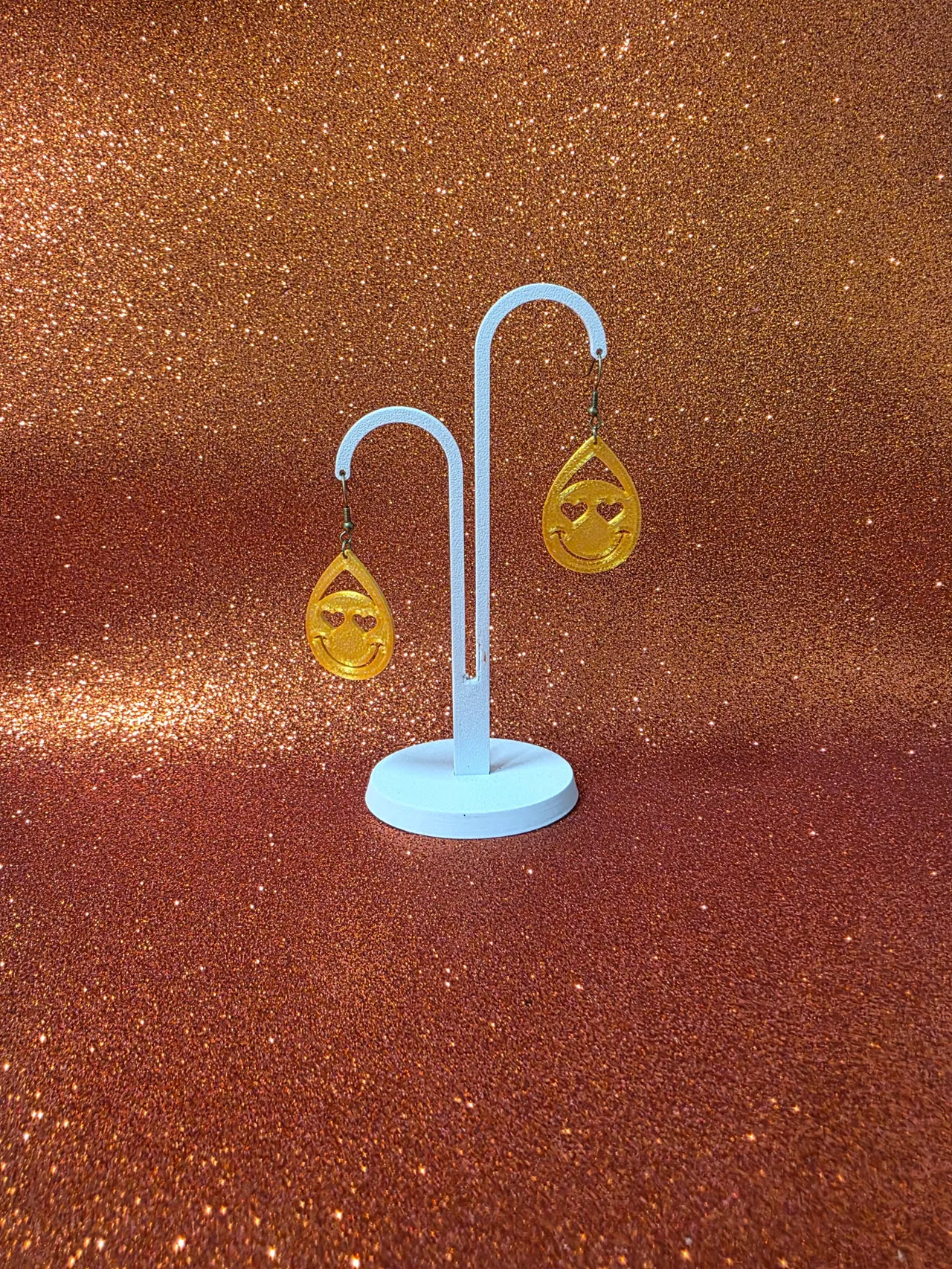 Sunny love smile earrings view 3
